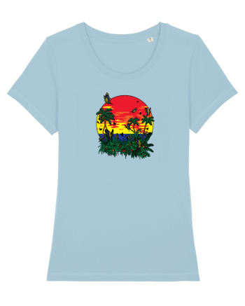 Butterfly Island Retro Sky Blue