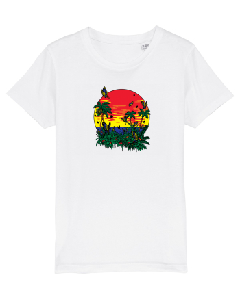 Butterfly Island Retro White