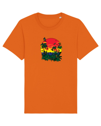 Butterfly Island Retro Bright Orange