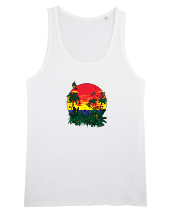 Butterfly Island Retro White
