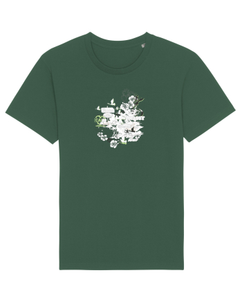 Hollywood Island Hibiscus Bottle Green