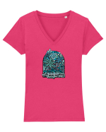 Paradise Jungle Life Tricou mânecă scurtă guler V Damă Evoker