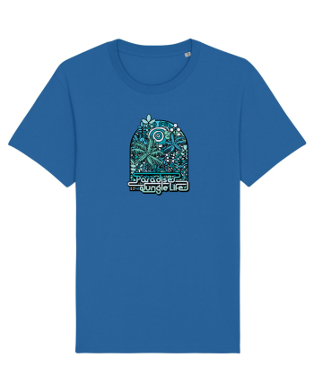 Paradise Jungle Life Royal Blue
