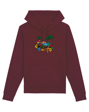 Paradise Island Parot Burgundy