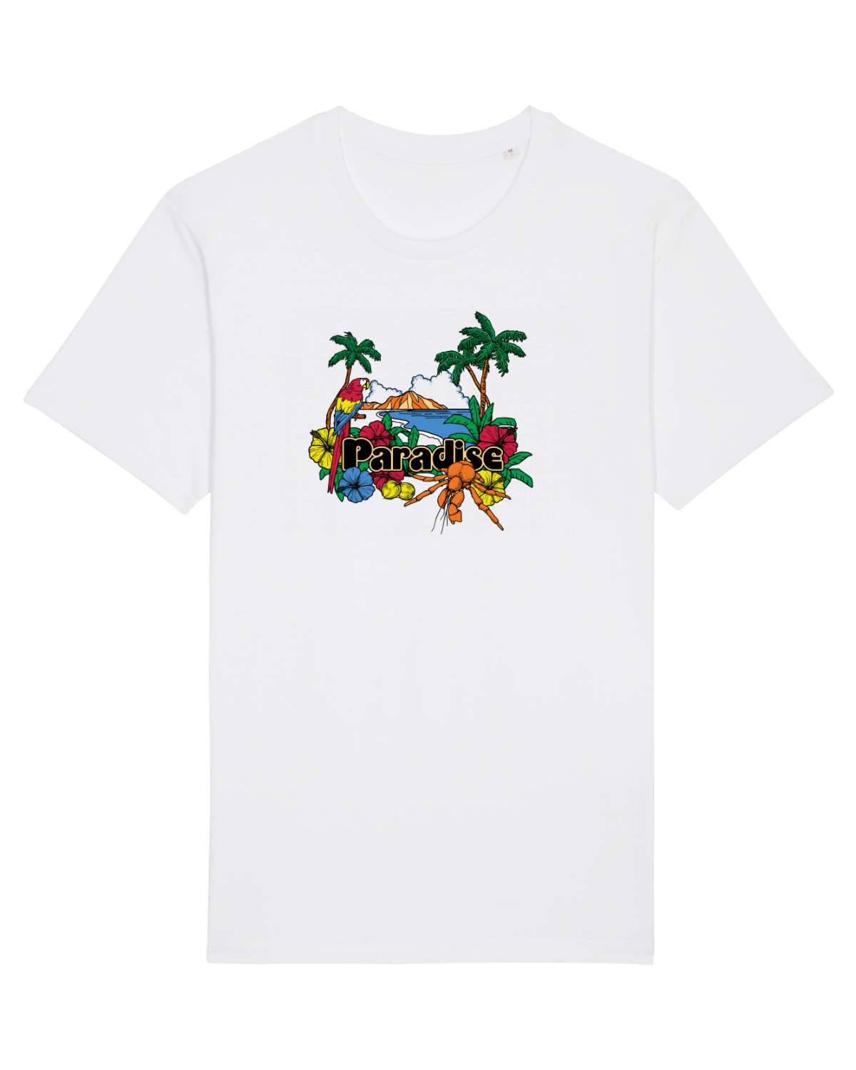 Tricou mânecă scurtă Unisex Rocker White