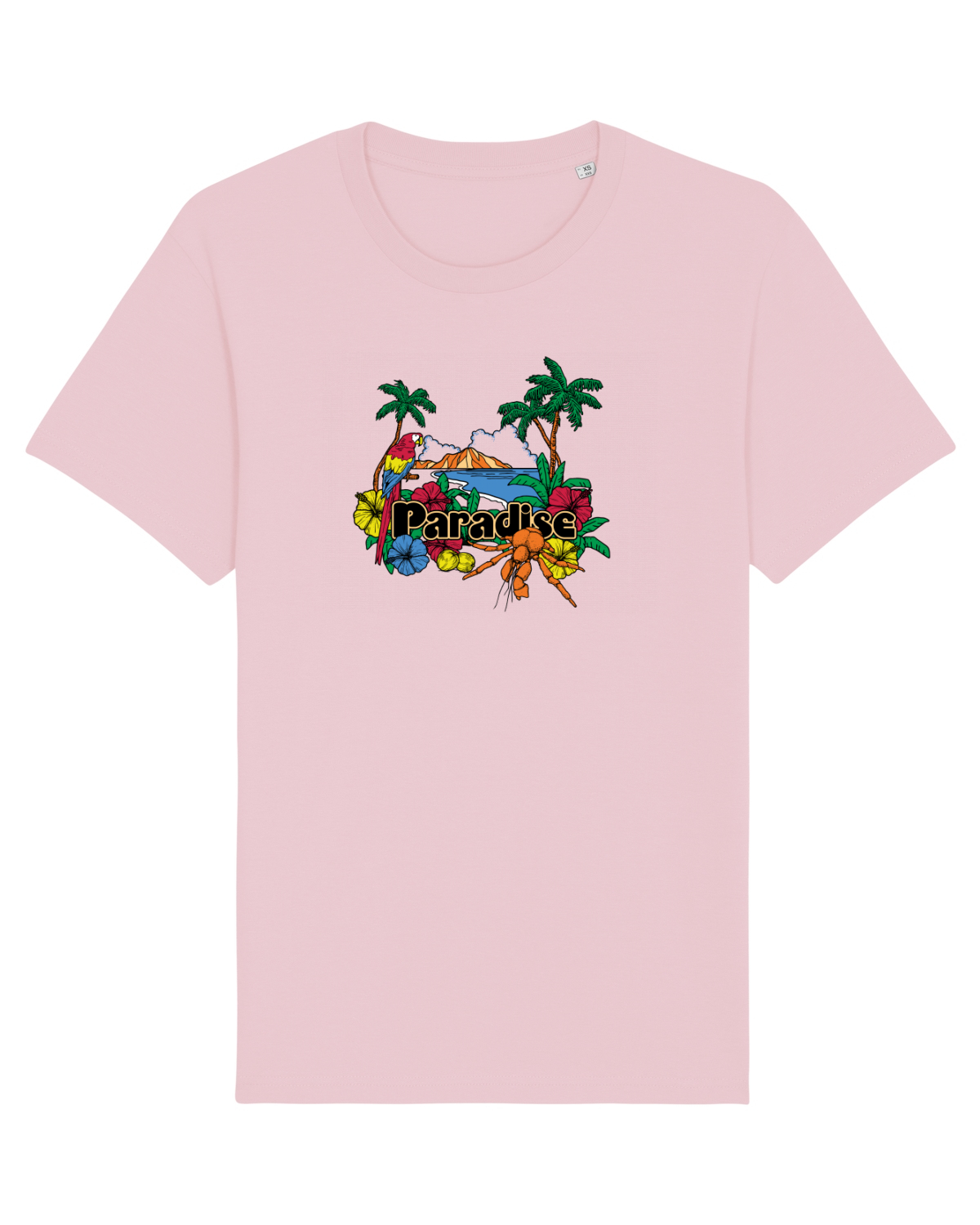 Tricou mânecă scurtă Unisex Rocker Cotton Pink