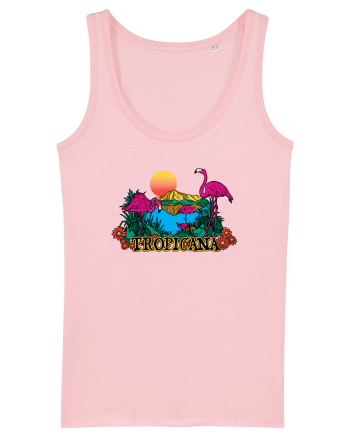 Tropicana Flamingo Sunset Cotton Pink