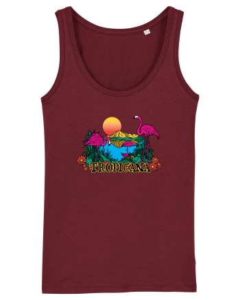 Tropicana Flamingo Sunset Burgundy