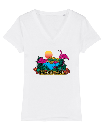 Tropicana Flamingo Sunset White