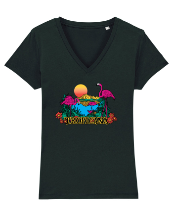 Tropicana Flamingo Sunset Black