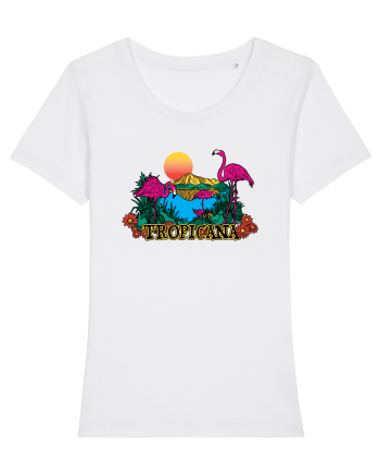 Tropicana Flamingo Sunset White