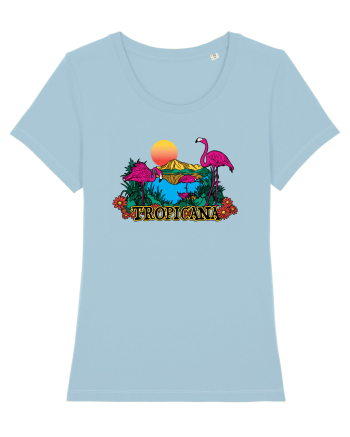 Tropicana Flamingo Sunset Sky Blue