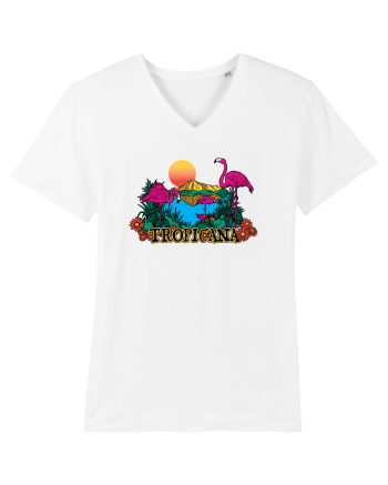 Tropicana Flamingo Sunset White