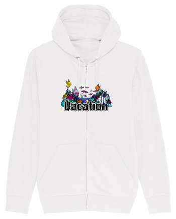 Vacation Fish Ocean White
