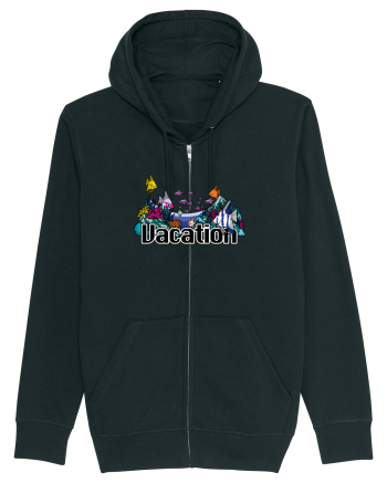 Vacation Fish Ocean Black