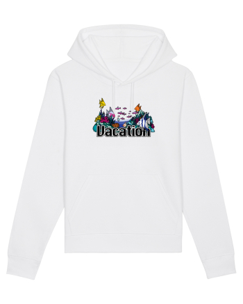 Vacation Fish Ocean White