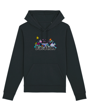 Vacation Fish Ocean Black