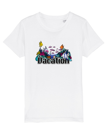 Vacation Fish Ocean White
