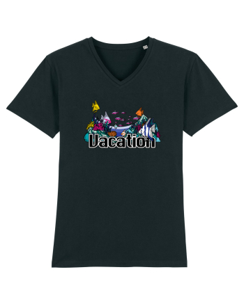 Vacation Fish Ocean Black
