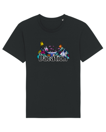 Vacation Fish Ocean Black