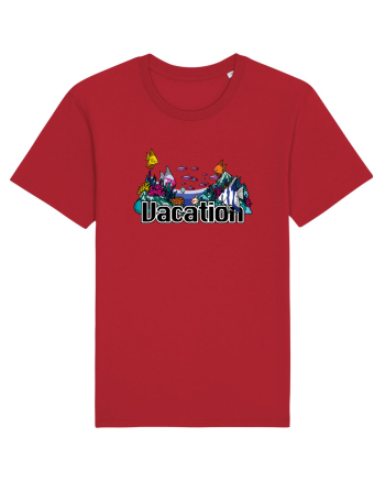 Vacation Fish Ocean Red