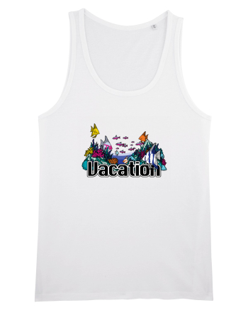 Vacation Fish Ocean White