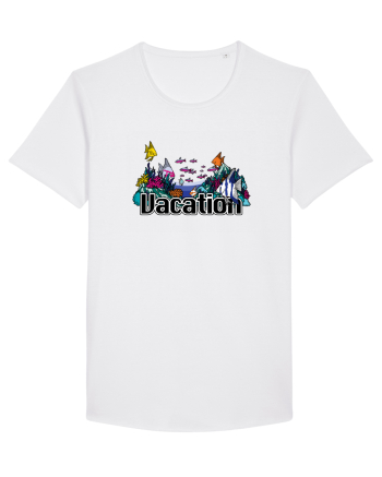 Vacation Fish Ocean White