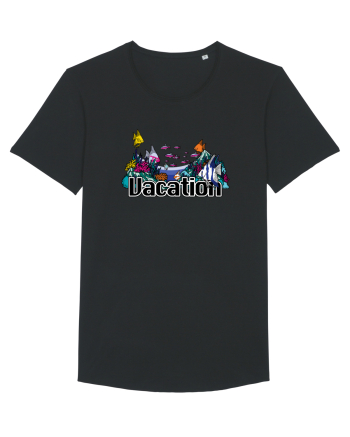 Vacation Fish Ocean Black