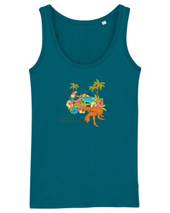Island Crab Parrot Retro Ocean Depth