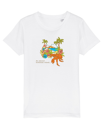 Island Crab Parrot Retro White