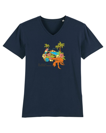 Island Crab Parrot Retro French Navy