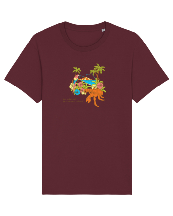 Island Crab Parrot Retro Burgundy