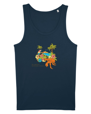 Island Crab Parrot Retro Navy