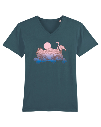 Flamingo Sunset Retro Stargazer