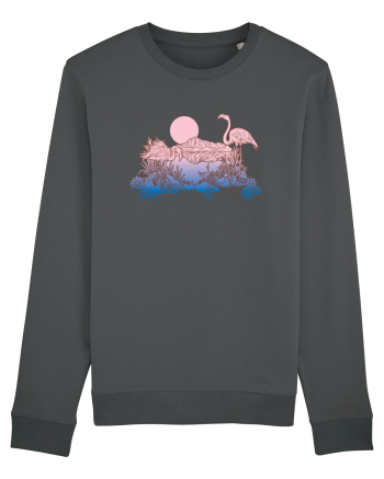 Flamingo Sunset Retro Anthracite