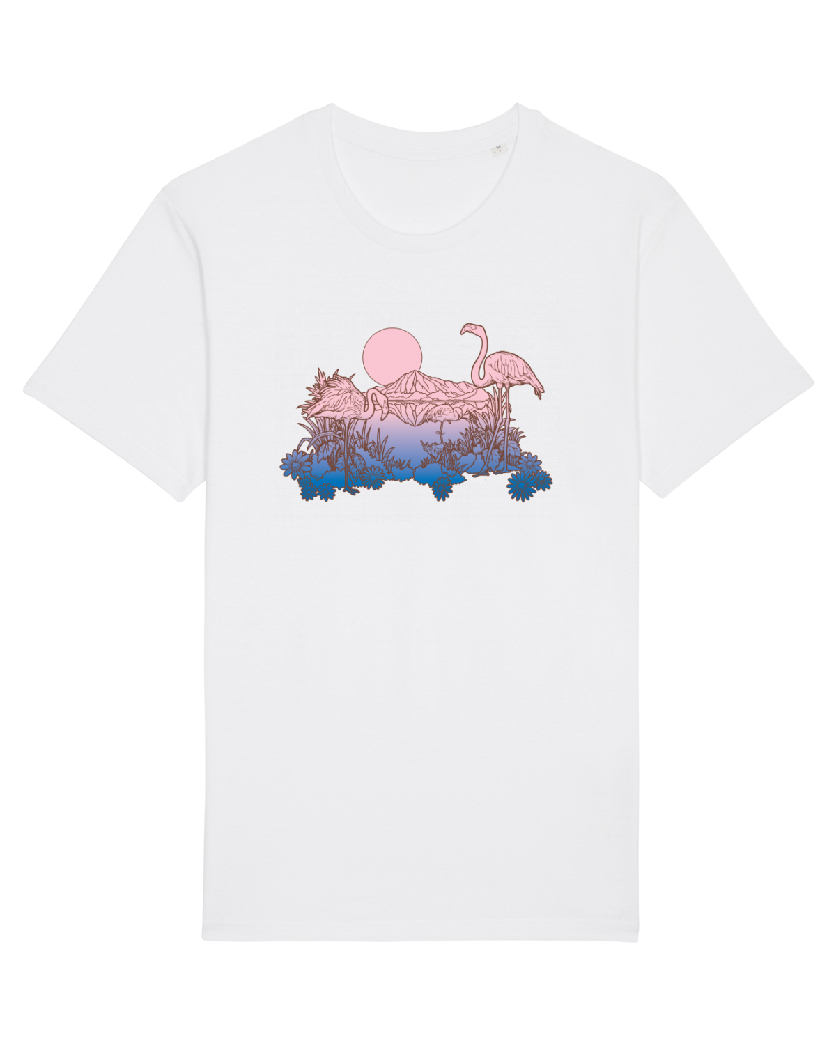 Tricou mânecă scurtă Unisex Rocker White
