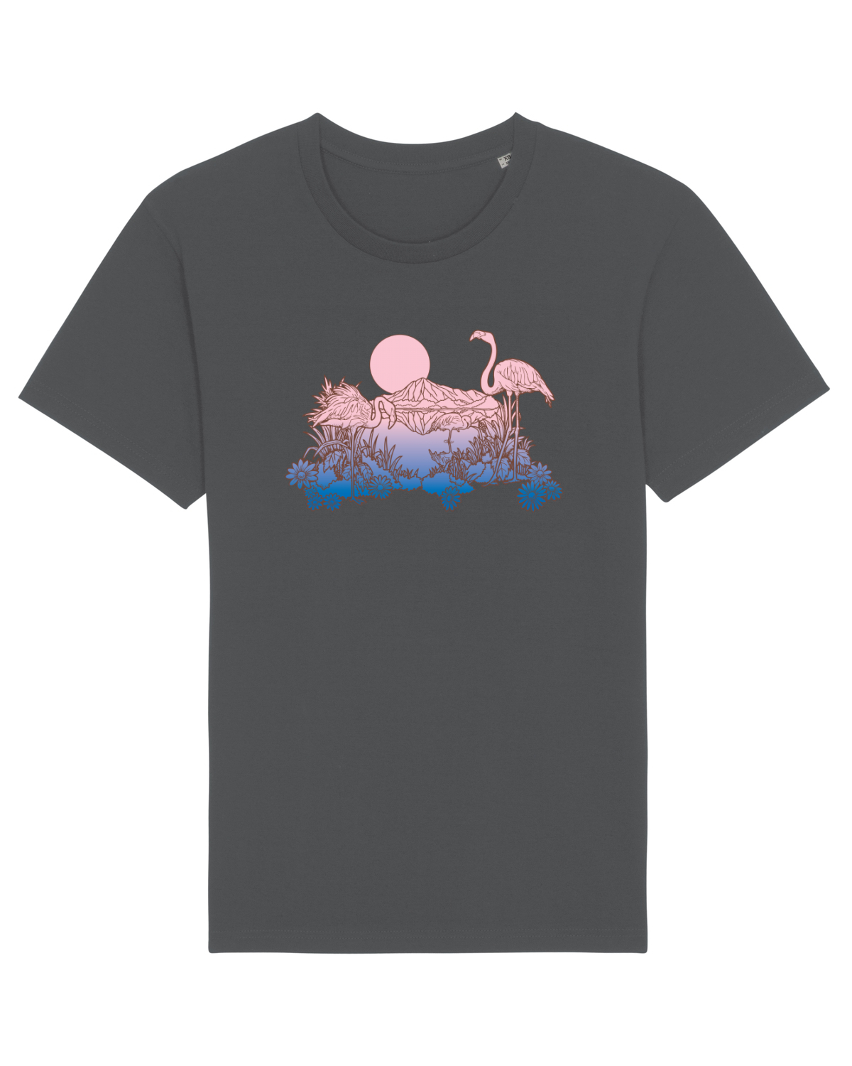 Tricou mânecă scurtă Unisex Rocker Anthracite