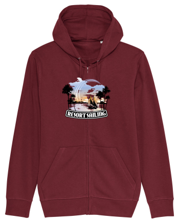 Resort Sailing Retro Burgundy