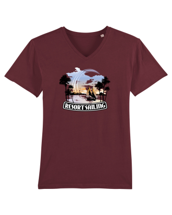 Resort Sailing Retro Burgundy