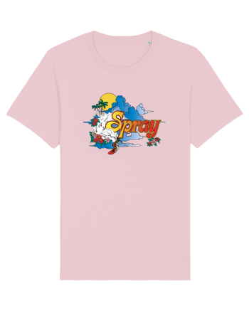 Spray Retro Flowers Cotton Pink