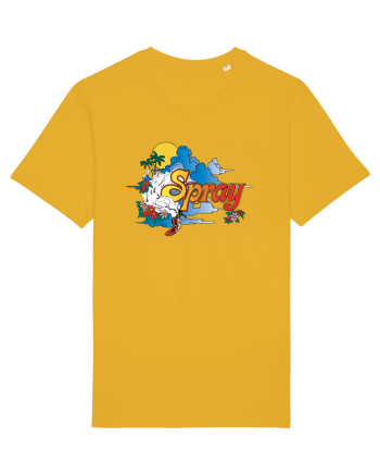 Spray Retro Flowers Spectra Yellow