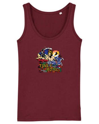 Funky Motel Retro Burgundy