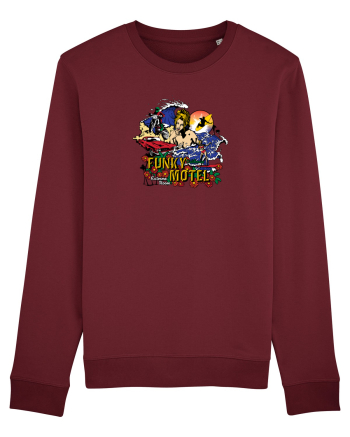 Funky Motel Retro Burgundy