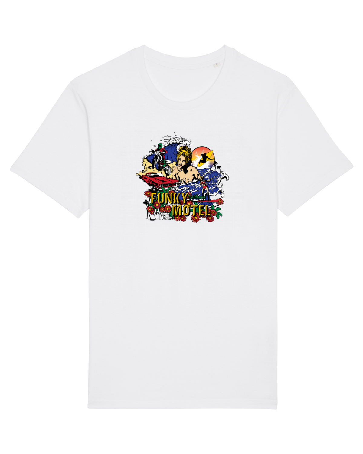 Tricou mânecă scurtă Unisex Rocker White