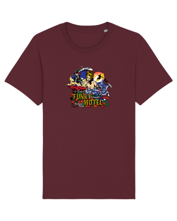 Funky Motel Retro Burgundy