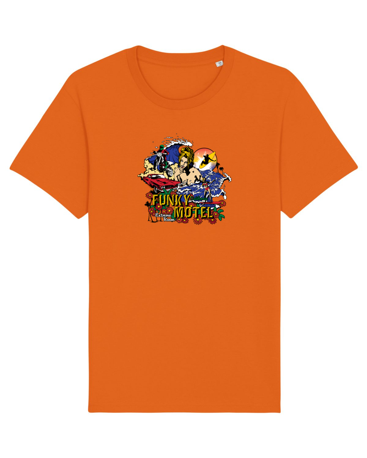 Tricou mânecă scurtă Unisex Rocker Bright Orange