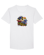 Funky Motel Retro Tricou mânecă scurtă guler larg Bărbat Skater