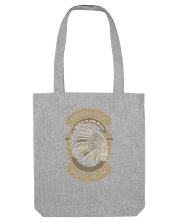 American Native Skull Heather Grey