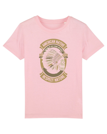 American Native Skull Cotton Pink