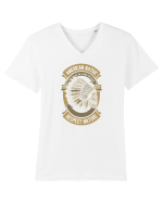 American Native Skull Tricou mânecă scurtă guler V Bărbat Presenter